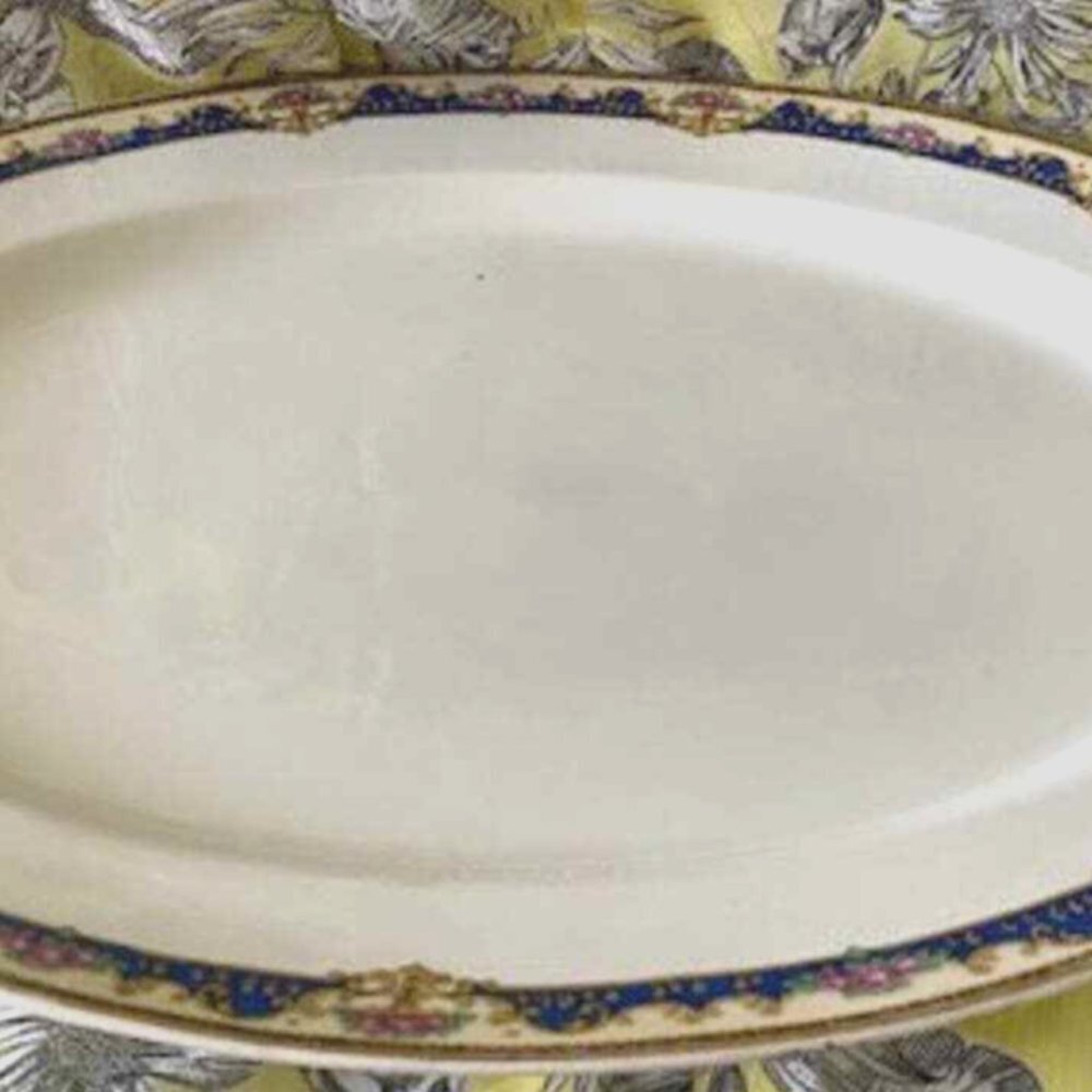 Vintage Haviland Gold Paragon serving platter 16" English Cottage Holiday Chic​